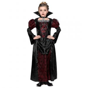 Edles Gothickleid Vampirin Mit Stehkragen Für Mädchen