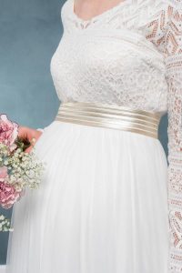 Elastischer Brautgürtel In Gold  Mailenn  Braut Kleid