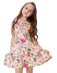 Elegant Sommerkleid Blumenkleid Partykleid 6-7 Jahre
