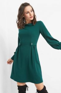 Elegantes A-Linienkleid - Grün | Sommer Kleider, Kleider