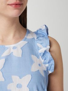Emily Van Den Bergh Kleid Mit Ausbrennereffekt In Blau