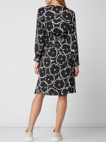 Esprit Collection Blusenkleid Mit Taillengürtel In Grau