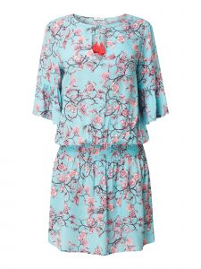 Esprit Kleid Aus Viskose In Blau / Türkis Online Kaufen