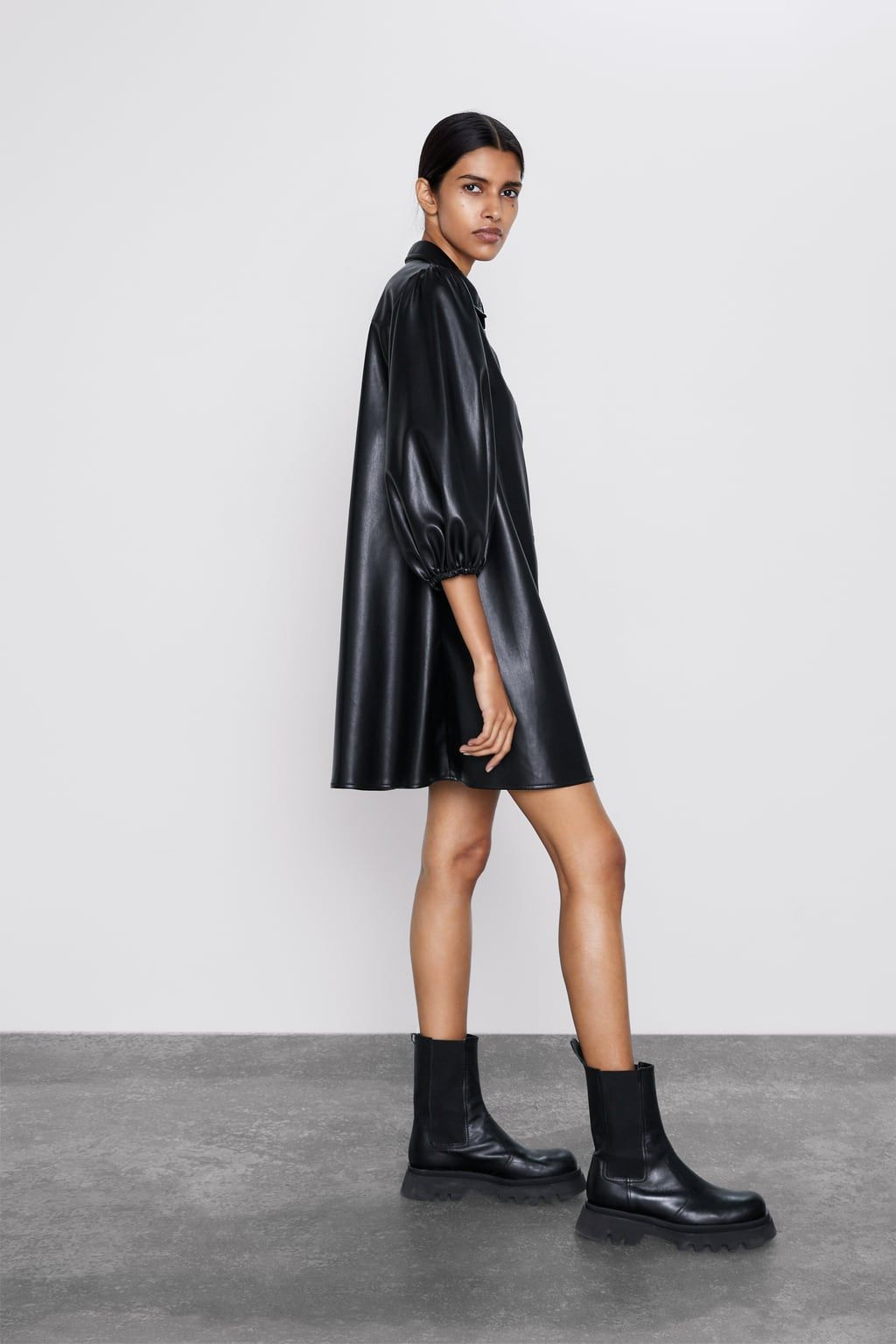 Faux Leather Dress  Zara United States  Kunstleder Kleid