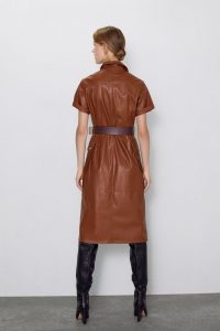Faux Leather Dressnew Inwoman  Zara United States
