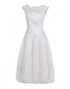 Find Dress Hochzeitskleider Standesamtkleid Weiß Alinie