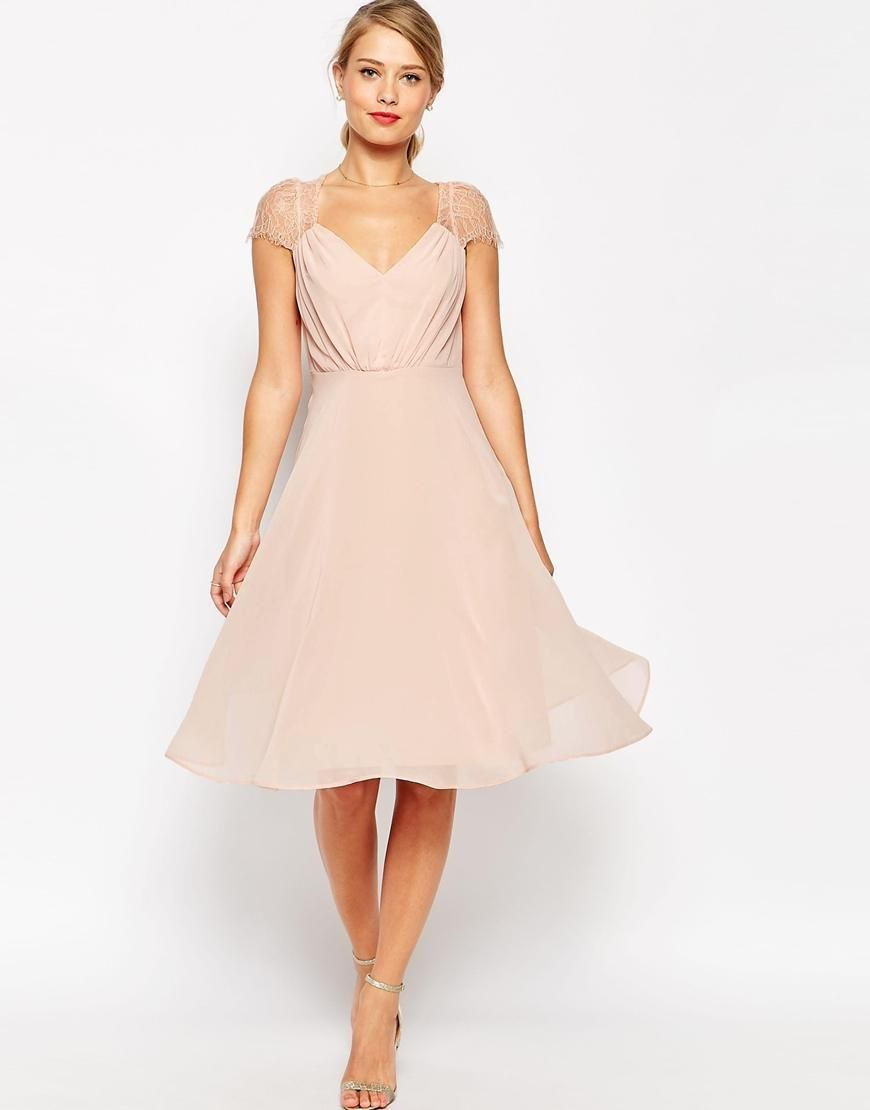 Für Hochzeit/Gast  Lace Midi Dress Lace Dress With