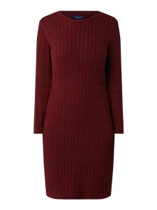 Gant Kleid Mit Zopfmuster In Rot Online Kaufen 4032252 P