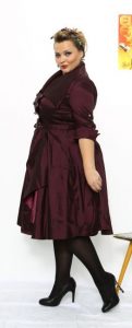 Gerli Lilac  50S Kleid  Weinrot/Lila  Debbysde