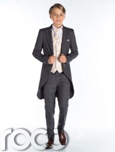 Grau Frack Anzug Jungen Hochzeit Outfits Promanzug