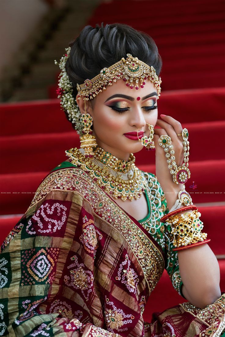 Gujarati Brautblick  Indischer Brautschmuck