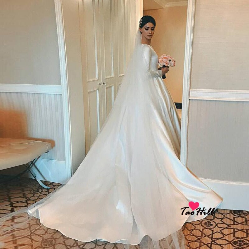 Heißes Angebot Taohill Hochzeit Empfang Kleid Aline