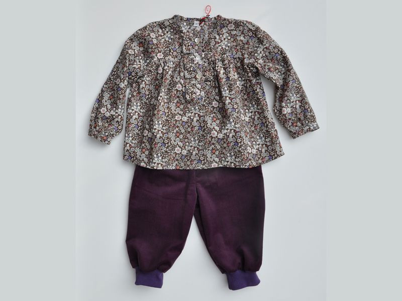 Herbst Outfit Liberty June's Meadow  Gr 80/86  Outfit