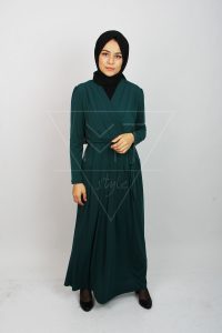 Hijab Kleid Für Den All Tag Mit Gürtel Mt0236
