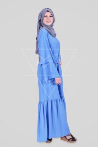 Hijab Kleid Mit Perlenbesetzten Ärmeln Mt0181