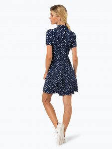Hilfiger Denim Damen Kleid Blau Gepunktet Online Kaufen