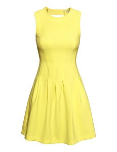 Hm Ärmelloses Kleid 3999  Mode Outfits Frauen Gelbe