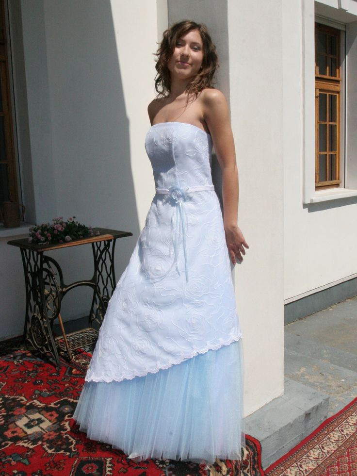 Hochzeitskleid Blau  Brautkleider Farbig Für Die