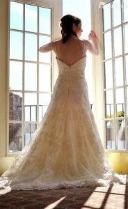 Hochzeitskleid Demetrios  Vintage Inspiriert Aline In