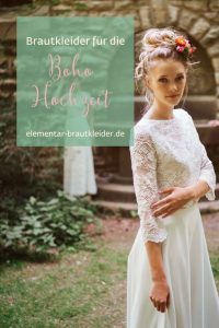 Hochzeitskleid Im Boho Stil  Elementar Brautmode Der