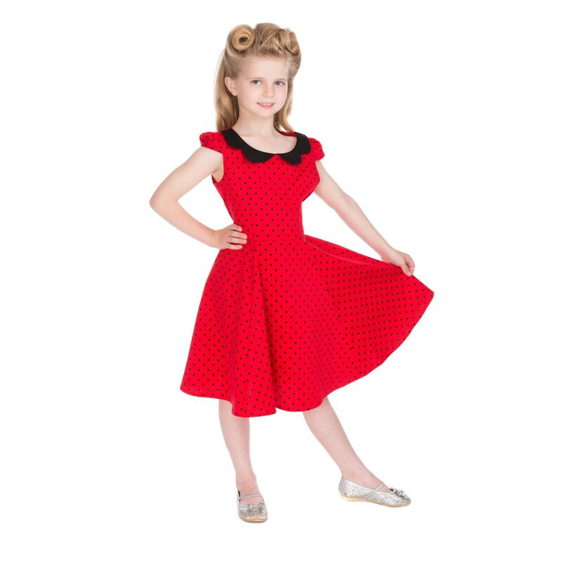 Hr London Kinder Kleid  Polka Dot Rot € 2490