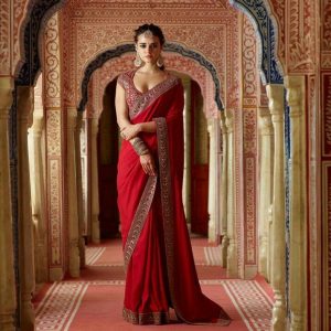 Iamdhritikala  Sari Hochzeit Indische Braut Mode Für