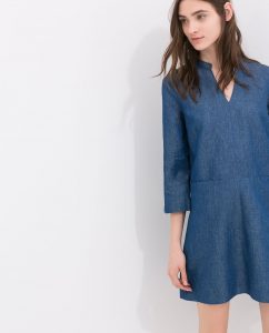 Image 3 Of Denim Shirt Dress From Zara Met Afbeeldingen