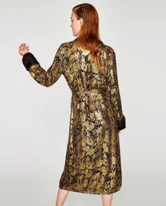 Image 4 Of Shiny Silk Jacquard Kimono From Zara