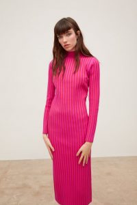 Image 6 Of Two Tone Knit Dress From Zara  Strickkleid