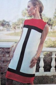 Instant Pdf Pattern Mod Mondrian Color Block Mini Dress