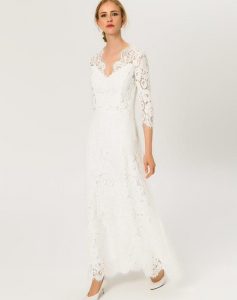 Ivy  Oak Kleider Flared Lace Dress Ss18 Jan In Weiß