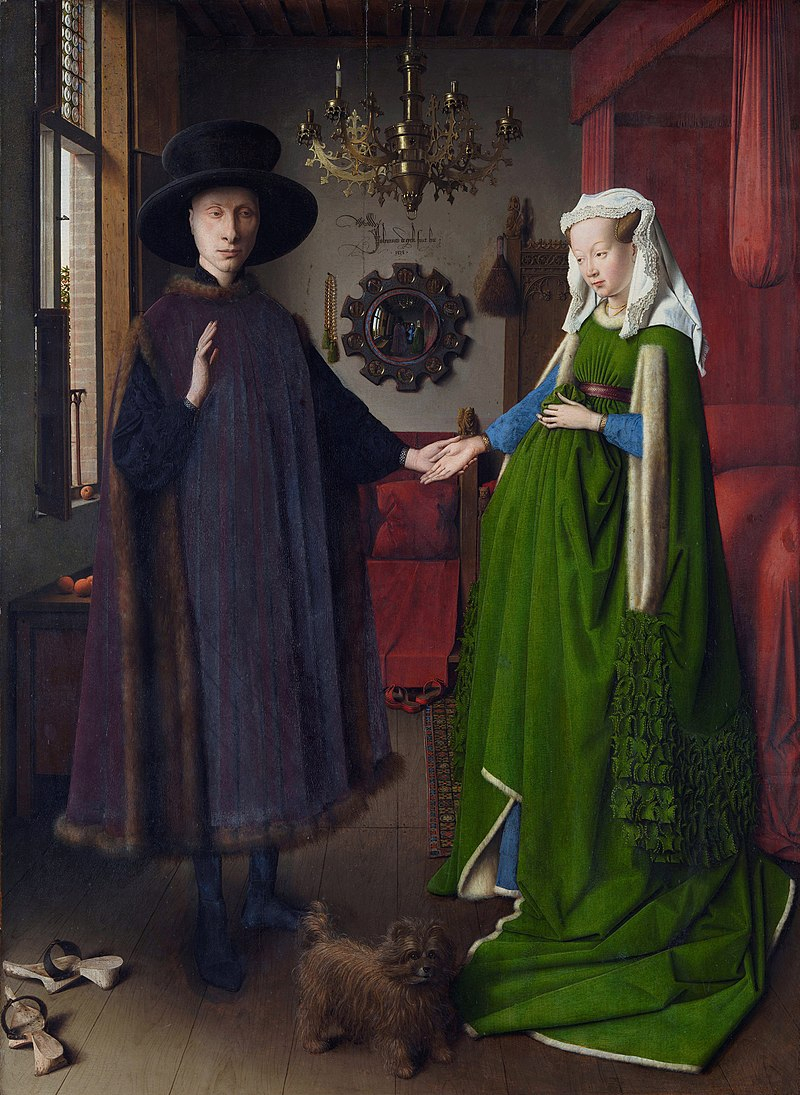 Jan Van Eyck Die Arnolfinihochzeit 1434  Arnolfini