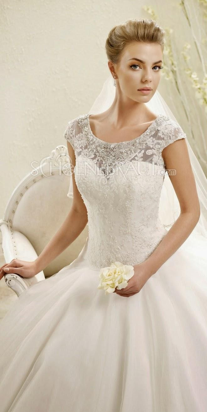 Klassisch Brautkleider Elegant Spitze Hochzeitskleid A