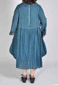Kleid Batik Ballonkleid Marineblau Xadoo Lagenlook Plus
