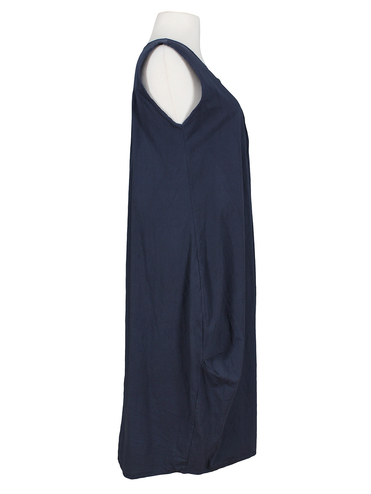 Kleid Baumwolle Blau Von Spaziodonna  Meinkleidchen