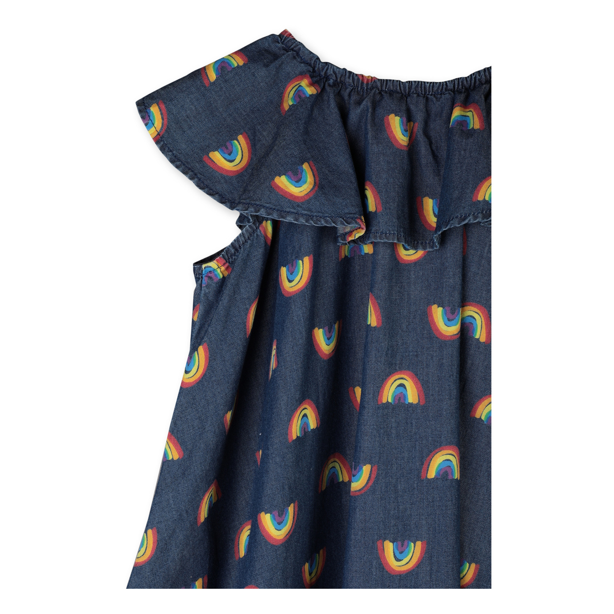 Kleid Chambray Regenbogen Denim Stella Mccartney Kids Mode