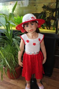 Kleid Der Rote Mohn Setkleidhut  Kleider Mädchen
