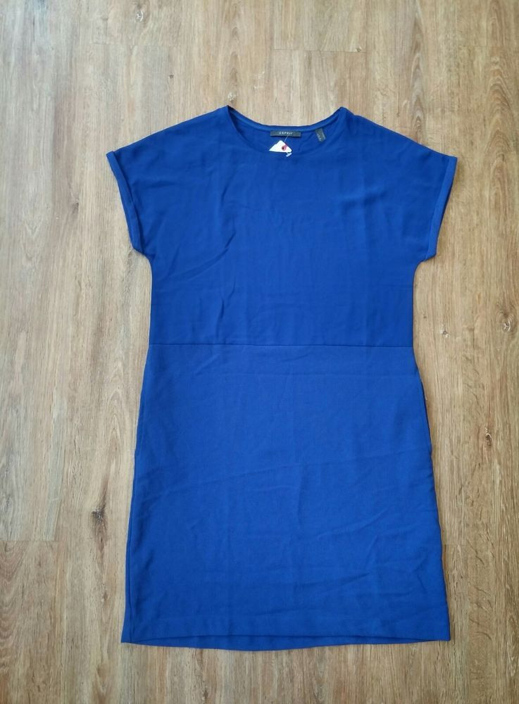 Kleid 👗 Damen Esprit Blau Elektro 36 S 38M Dress Neu