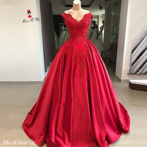 Kleid Für Hochzeit Rot  Abendkleider
