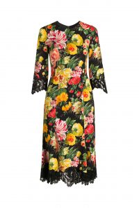 Kleid Gemustert  Dolce  Gabbana » Günstig Online Kaufen