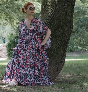 Kleid Mit Kimonoärmeln Maxikleid Sommerkleid Rot  Online