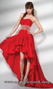 Kleid Rot Vorne Kurz Hinten Lang