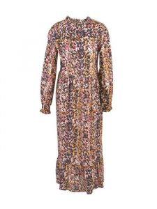 Kleid Von Milano Italy  Mit Modischem Muster  Rosa