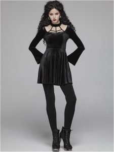 Kleider  Kurz  Gothickleidung  Damen  Gothic Kleidung