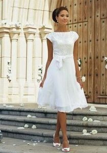 Kleider Weiß Standesamt  Kleider Hochzeit Lässige