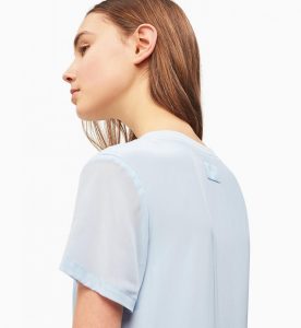 Krepptshirtkleid Blue  Calvin Klein Damen Kleider