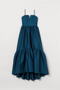Langes Asymmetrisches Kleid  Dunkelpetrol  Ladies  Hm