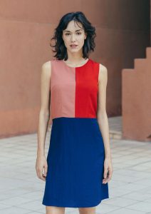 Leichtes Sommerkleid Mit Colorblocking  Kleider