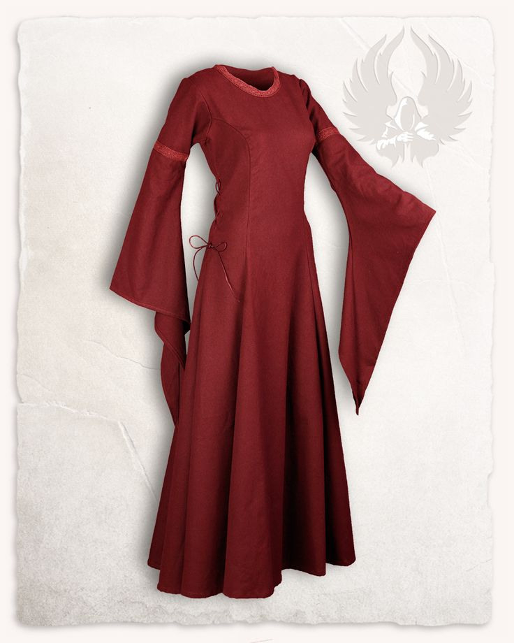 Lenora Kleid Baumwolle Bordeaux In 2020  Herbst Kleid