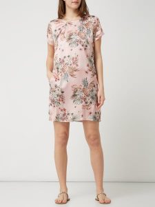 Liu Jo Jeans Kleid Aus Satin Mit Floralem Muster In Rosé